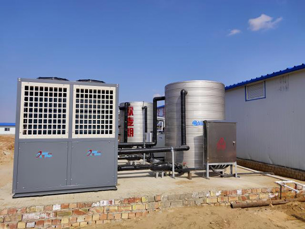 寧夏銀星煤業工地空氣能采暖系統